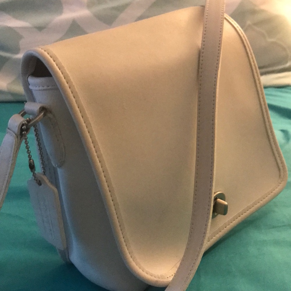 White coach bag